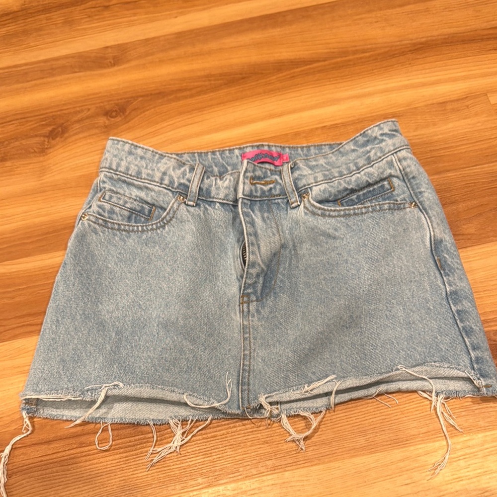 Edikted Denim Mini Skirt